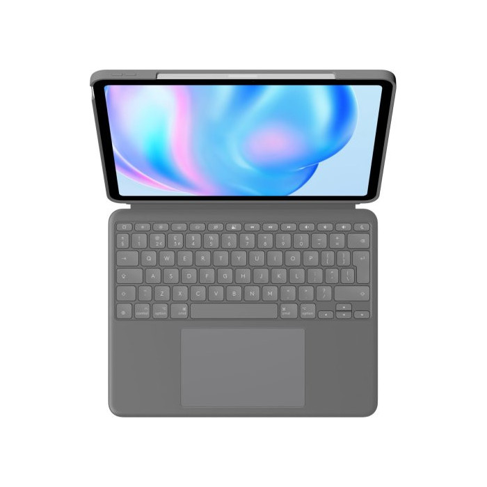 Etui z klawiaturą Logitech Combo Touch do iPad Air 13 M2 / M3 US - Szare