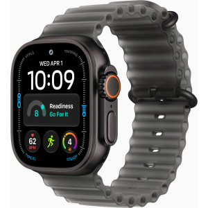 Apple Watch Ultra 4 GPS + Cellular 49mm Tytan Czarny + Pasek Ocean Półprzezroczysta Czerń