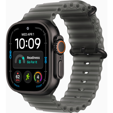 Apple Watch Ultra 4 GPS + Cellular 49mm Tytan Czarny + Pasek Ocean Półprzezroczysta Czerń