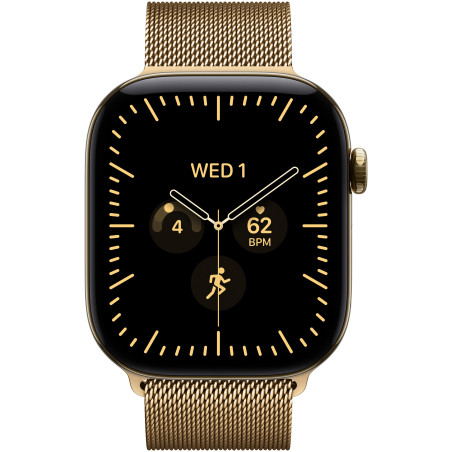 Apple Watch Series 12 Cellular 46 mm – Tytan Żywe złoto + Bransoleta mediolańska Żywe złoto (nowy)