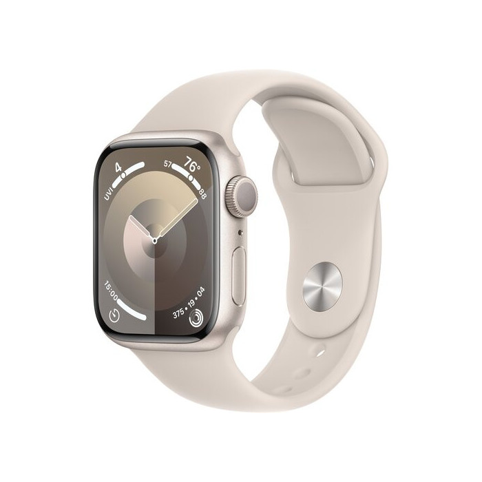 Apple Watch Series 9 GPS 45mm Księżycowa Poświata Starlight Sport Band