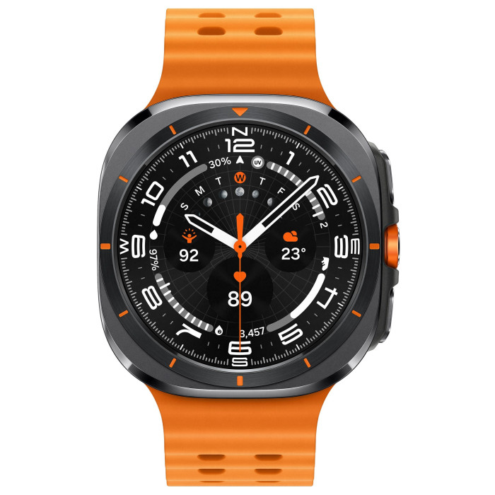 Samsung Galaxy Watch Ultra LTE 47mm Tytanowy Szary, pasek pomarańczowy