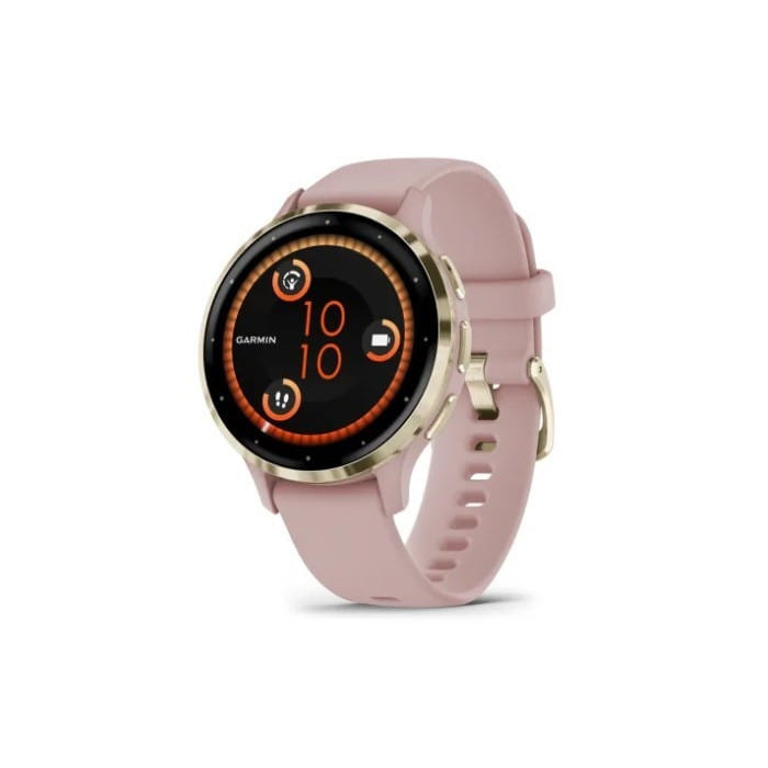 Smartwatch Garmin Venu 3s Jasnozłoty z paskiem w kolorze Dust rose