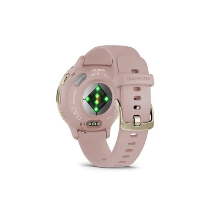 Smartwatch Garmin Venu 3s Jasnozłoty z paskiem w kolorze Dust rose