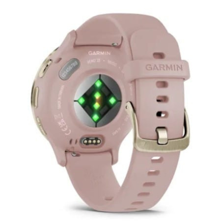 Smartwatch Garmin Venu 3s Jasnozłoty z paskiem w kolorze Dust rose