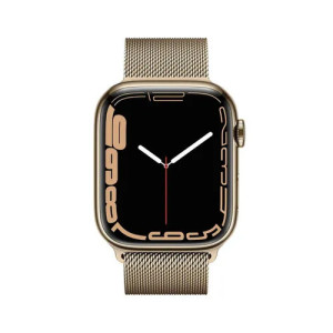 Apple Watch Series 7 GPS + Cellular 45mm Złoty Gold Stainless Steel Band