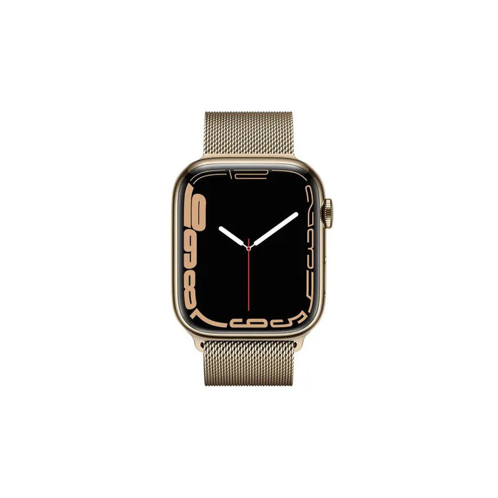 Apple Watch Series 7 GPS + Cellular 45mm Złoty Gold Stainless Steel Band