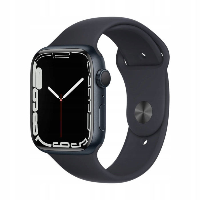 Apple Watch Series 7 GPS 45mm Północ Black Sport Band