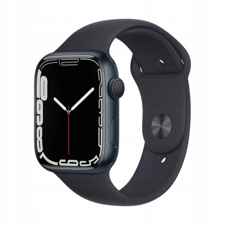Apple Watch Series 7 GPS 45mm Północ Black Sport Band
