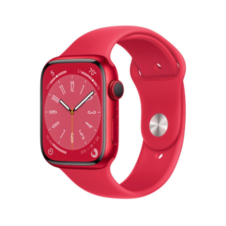 Apple Watch Series 8 GPS 45mm Czerwony Red Sport Band