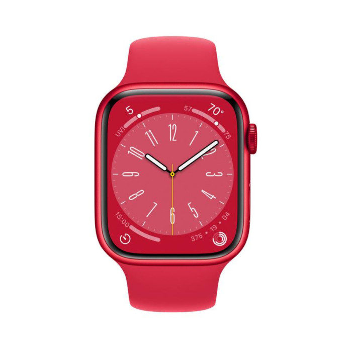 Apple Watch Series 8 GPS 45mm Czerwony Red Sport Band