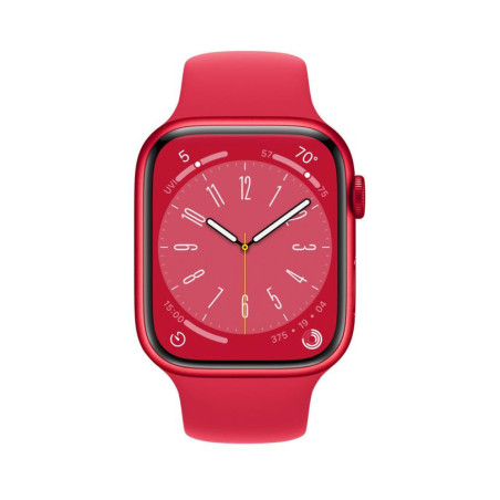 Apple Watch Series 8 GPS 45mm Czerwony Red Sport Band