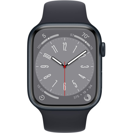 Apple Watch Series 8 GPS 45mm Północ Midnight Sport Band