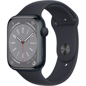 Apple Watch Series 8 GPS 45mm Północ Midnight Sport Band