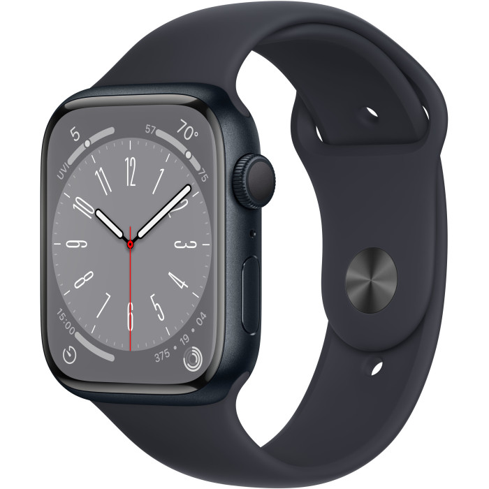 Apple Watch Series 8 GPS 45mm Północ Midnight Sport Band