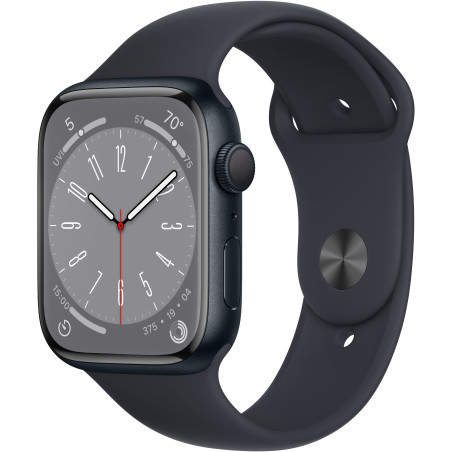 Apple Watch Series 8 GPS 45mm Północ Midnight Sport Band