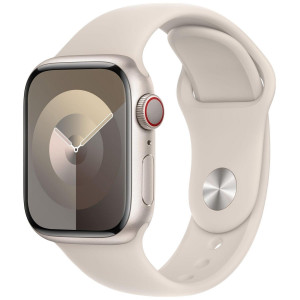 Apple Watch 9 GPS + Cellular 45mm Księżycowa Poświata Starlight Sport Band