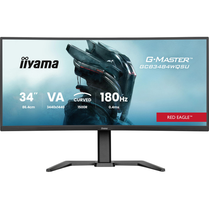 Monitor iiyama G-Master GCB3484WQSU-B1 34" Zakrzywiony UWQHD VA LED 0,4ms 180Hz