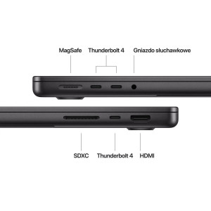 Apple MacBook Pro 14" M4 16GB 512GB SSD - Gwiezdna czerń