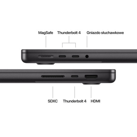 Apple MacBook Pro 14" M4 16GB 512GB SSD - Gwiezdna czerń